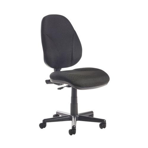 Bilbao Lumbar Operator Chair With No Arms - Black