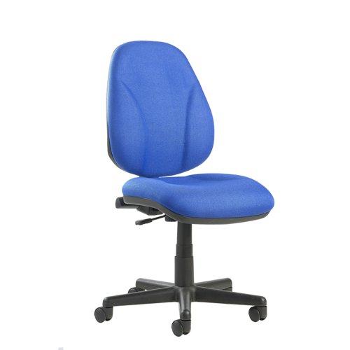 [DAMSBILB1-LB] Bilbao Lumbar Operator Chair With No Arms - Blue