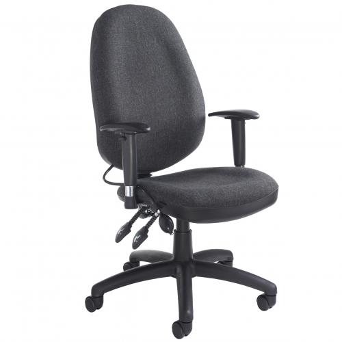 [DAMSSOF300T1-C] Sofia Lumbar Task Chair - Charcoal