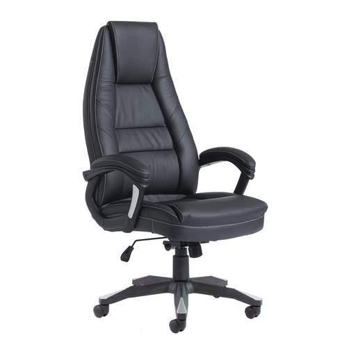 [DAMSNBO300T1] Noble high back managers chair - black faux leather