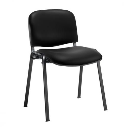 [ODFTAU40002-PK] Taurus Black frame stacking chair - Vinyl Band A